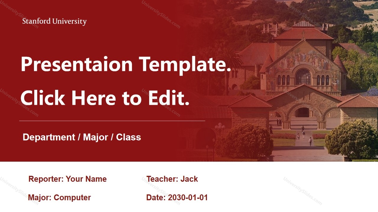 Stanford University - Presentation Slides