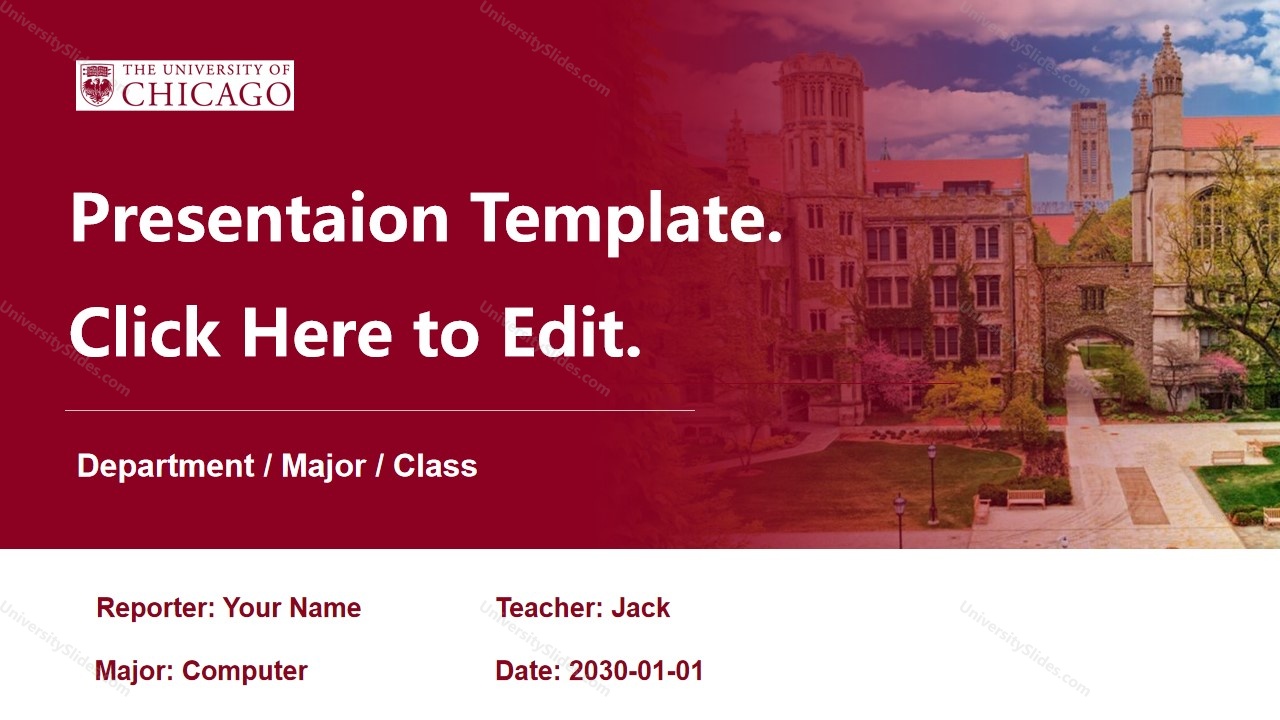 University of Chicago - Presentation Slides