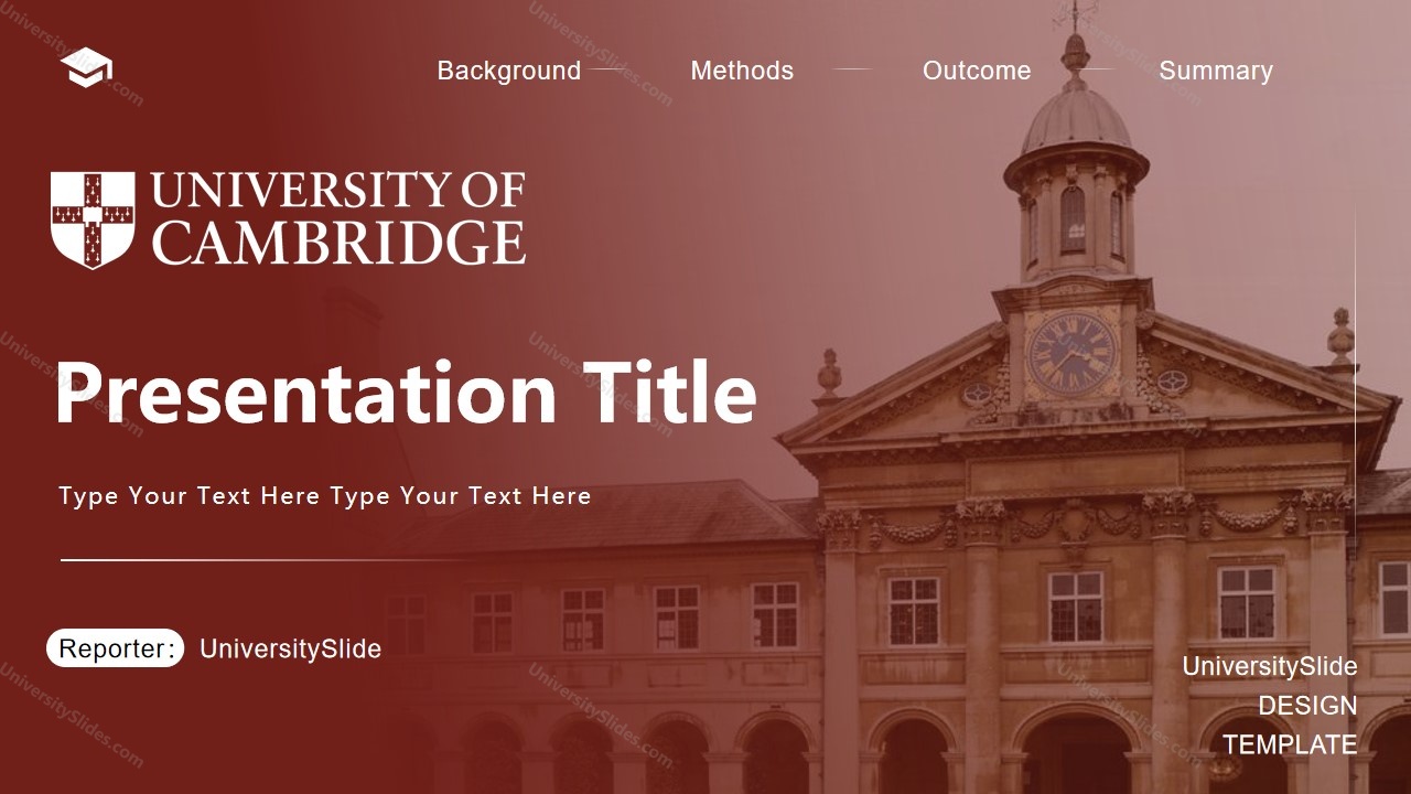 University of Cambridge - Presentation Slides