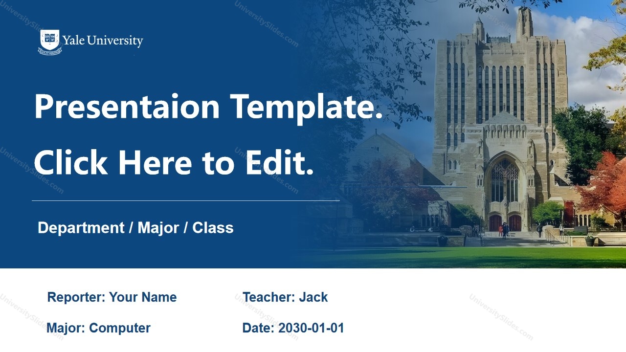Yale University - Presentation Slides